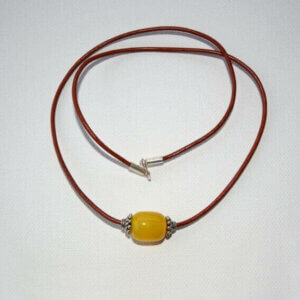 yellow fluorite simplicity necklace