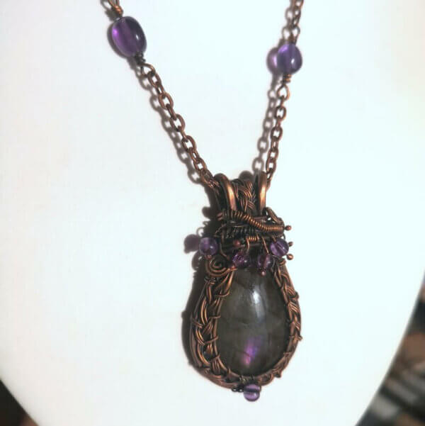 Mystical Purple Labradorite Pendant