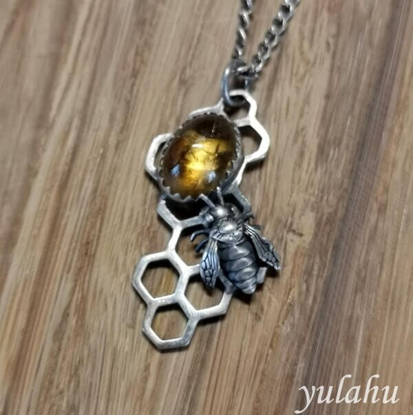 Save the Bees Little Pendant 1d scaled e1647593826516