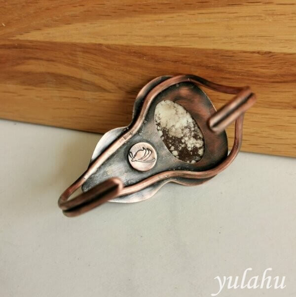Copper wildhorse cuff bracelet 3