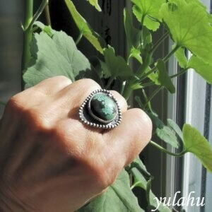 Silver Ring with a very special Turquoise /Silberring mit einem ganz besonderen Türkis