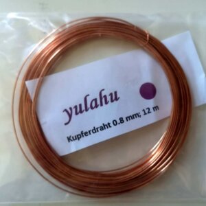copper wire for jewelry making 0.8mm / Kupferdraht 0.8 mm