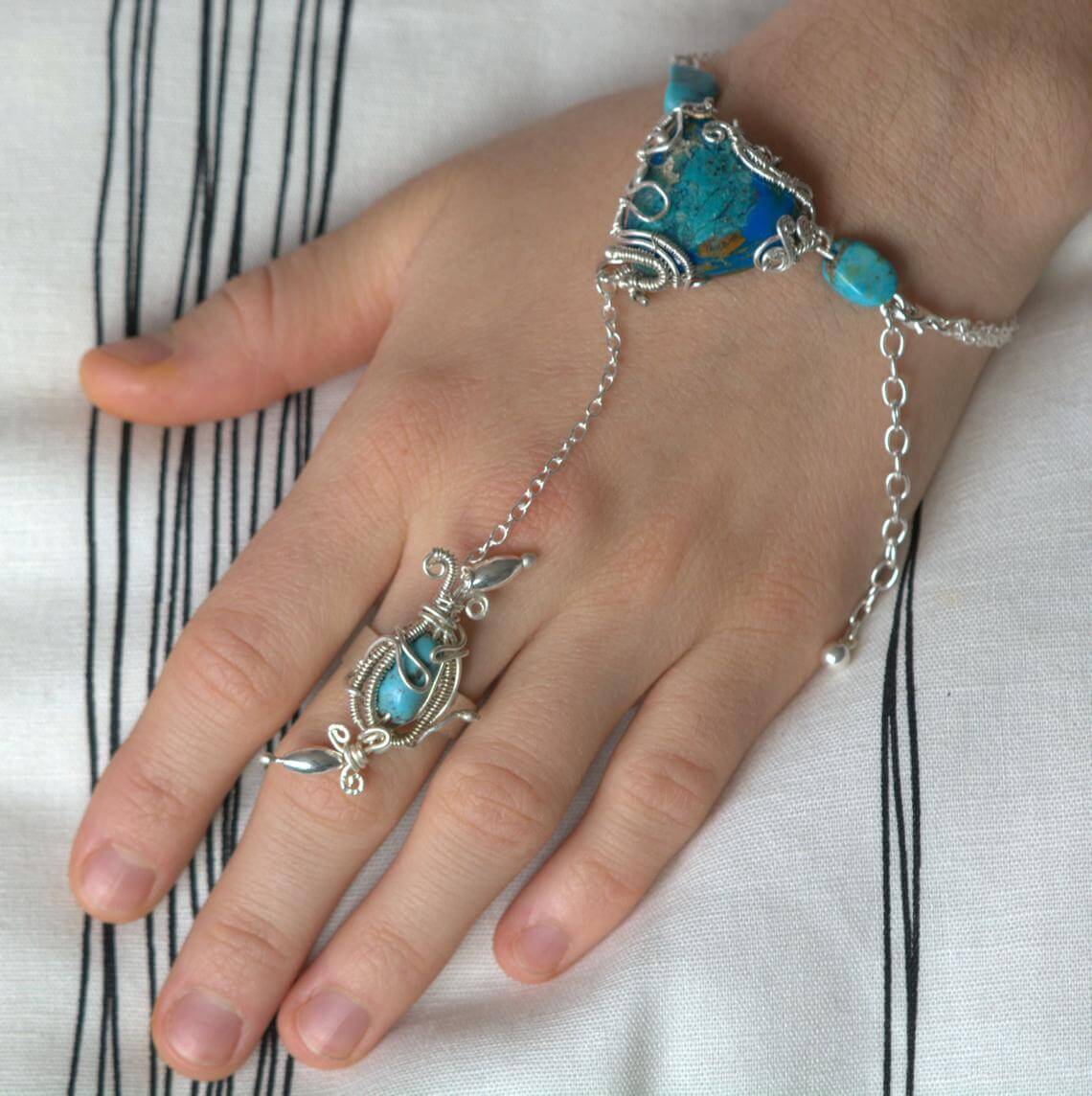 1920s Bracelets For Women Flapper Bracelet Ring Set Bracelet Ring Imitation  Pearl Crystal Headpiece Finger Hand Chain Accessories For Bridal Wedding |  Fruugo IE